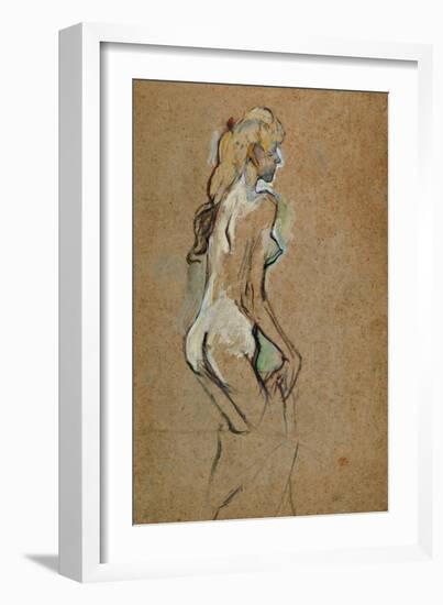 Nude Woman, 1893-Henri de Toulouse-Lautrec-Framed Giclee Print