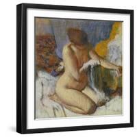 Nude Woman after the Bath-Edgar Degas-Framed Giclee Print