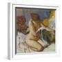 Nude Woman after the Bath-Edgar Degas-Framed Giclee Print