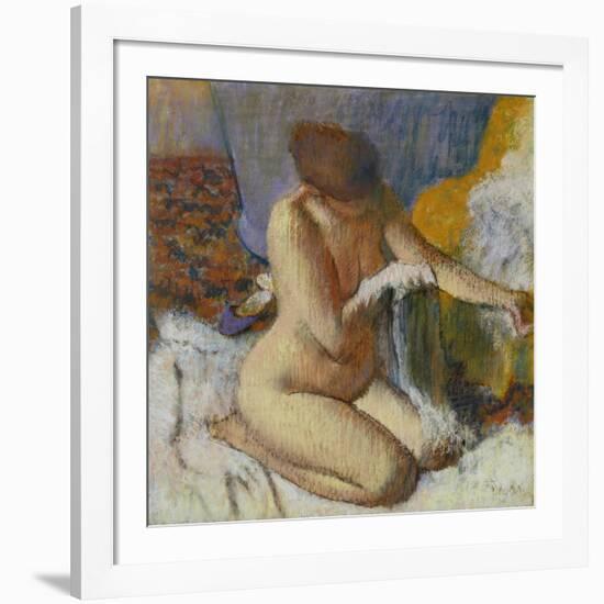 Nude Woman after the Bath-Edgar Degas-Framed Giclee Print