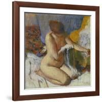 Nude Woman after the Bath-Edgar Degas-Framed Giclee Print