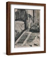 'Nude Woman at the Door of Her Room', c.1879, (1946)-Edgar Degas-Framed Giclee Print