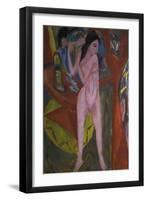 Nude Woman Combing Her Hair, 1913-Ernst Ludwig Kirchner-Framed Giclee Print