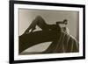 Nude Woman Communing with Skull-null-Framed Premium Giclee Print