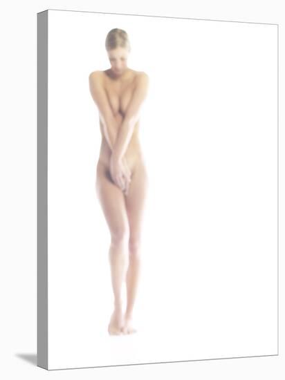 Nude Woman Covering Herself-null-Stretched Canvas