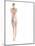 Nude Woman Covering Herself-null-Mounted Photographic Print