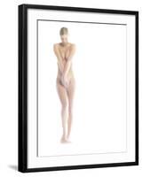 Nude Woman Covering Herself-null-Framed Photographic Print