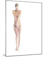 Nude Woman Covering Herself-null-Mounted Photographic Print
