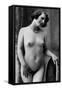 Nude Woman French Art Nouveau Photograph No.12 - France-Lantern Press-Framed Stretched Canvas