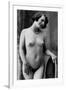 Nude Woman French Art Nouveau Photograph No.12 - France-Lantern Press-Framed Art Print