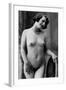 Nude Woman French Art Nouveau Photograph No.12 - France-Lantern Press-Framed Art Print