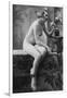 Nude Woman French Art Nouveau Photograph No.5 - France-Lantern Press-Framed Art Print