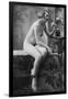 Nude Woman French Art Nouveau Photograph No.5 - France-Lantern Press-Framed Art Print