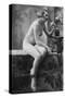 Nude Woman French Art Nouveau Photograph No.5 - France-Lantern Press-Stretched Canvas