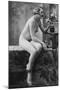 Nude Woman French Art Nouveau Photograph No.5 - France-Lantern Press-Mounted Art Print