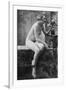 Nude Woman French Art Nouveau Photograph No.5 - France-Lantern Press-Framed Art Print