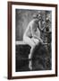 Nude Woman French Art Nouveau Photograph No.5 - France-Lantern Press-Framed Art Print