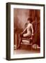 Nude Woman in Black Tights-null-Framed Art Print