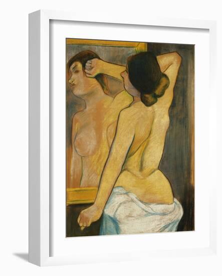 Nude Woman in Front of a Mirror; Femme Nue Devant Un Miroir, 1904-Suzanne Valadon-Framed Giclee Print