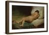 Nude Woman Lying on a Bed, C.1824-26 (Oil on Canvas)-Ferdinand Victor Eugene Delacroix-Framed Giclee Print