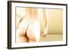 Nude Woman's Buttocks, Computer Artwork-Christian Darkin-Framed Premium Photographic Print