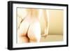 Nude Woman's Buttocks, Computer Artwork-Christian Darkin-Framed Photographic Print