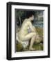 Nude Woman Seated in a Landscape-Pierre-Auguste Renoir-Framed Giclee Print