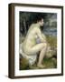Nude Woman Seated in a Landscape-Pierre-Auguste Renoir-Framed Giclee Print