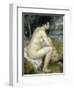 Nude Woman Seated in a Landscape-Pierre-Auguste Renoir-Framed Premium Giclee Print