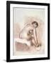 Nude Woman Sitting, Drying Her Right Foot-Pierre-Auguste Renoir-Framed Art Print