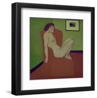 Nude Woman Sitting on a Chair-Félix Vallotton-Framed Giclee Print