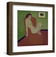 Nude Woman Sitting on a Chair-Félix Vallotton-Framed Giclee Print