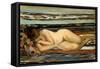 Nude Woman Sleeping-Henri Lebasque-Framed Stretched Canvas