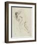 Nude Woman Standing, Leaning Forward, Horses Defeated-Edgar Degas-Framed Giclee Print