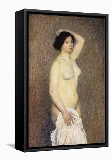 Nude Woman Standing-Henri Martin-Framed Stretched Canvas