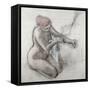 Nude Woman Wiping Herself after the Bath-Edgar Degas-Framed Stretched Canvas