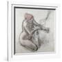 Nude Woman Wiping Herself after the Bath-Edgar Degas-Framed Giclee Print