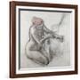 Nude Woman Wiping Herself after the Bath-Edgar Degas-Framed Giclee Print