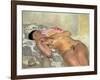 Nude Woman with a Fan-Henri Lebasque-Framed Giclee Print