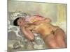 Nude Woman with a Fan-Henri Lebasque-Mounted Giclee Print