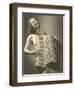 Nude Woman with Accordion-null-Framed Art Print