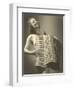 Nude Woman with Accordion-null-Framed Art Print