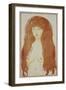 Nude Woman with Red Hair and Green Eyes, C.1901 (Print)-Edvard Munch-Framed Giclee Print