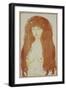 Nude Woman with Red Hair and Green Eyes, C.1901 (Print)-Edvard Munch-Framed Giclee Print