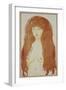 Nude Woman with Red Hair and Green Eyes, C.1901 (Print)-Edvard Munch-Framed Giclee Print