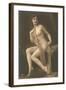 Nude Woman with Wrap-null-Framed Art Print