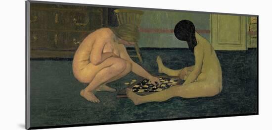 Nude Women Playing at Draughts-Félix Vallotton-Mounted Giclee Print