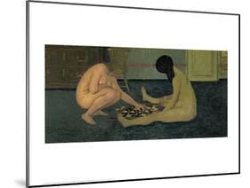 Nude Women Playing at Draughts-Félix Vallotton-Mounted Giclee Print