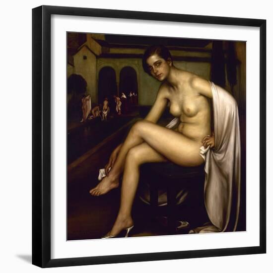 Nude-Julio Romero de Torres-Framed Giclee Print