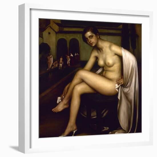 Nude-Julio Romero de Torres-Framed Giclee Print